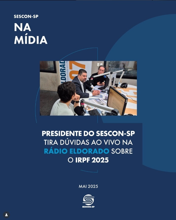 Presidente do Sescon-SP Tira Dúvidas ao Vivo na <b>Rádio Eldorado</b> Sobre o IRPF 2025