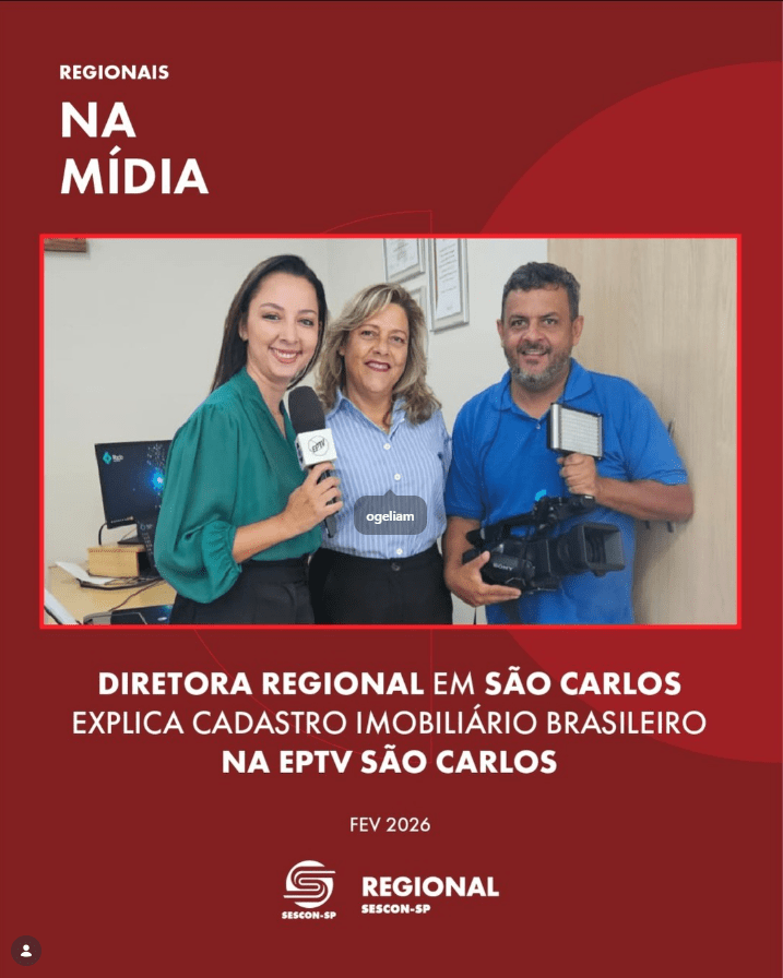 Diretora Regional em São Carlos Explica Cadastro Imobiliário Brasileiro na <b>EPTV São Carlos</b>