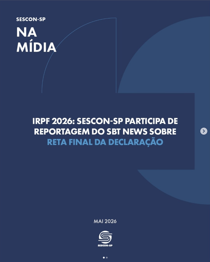 IRPF 2026:Sescon-SP Participa de Reportagem do <b>SBT News</B> Sobre Reta Final da Declaração
